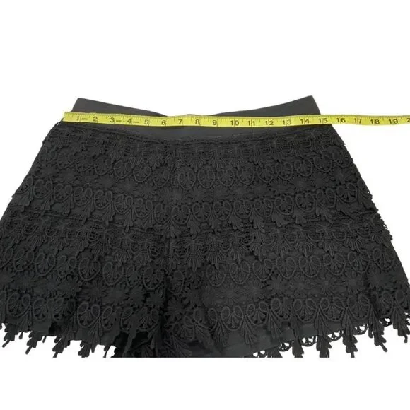 Express Small Black Lace/Crochet Shorts - Picture 5 of 8